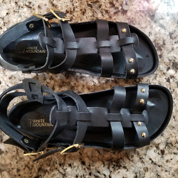 white mountain gladiator sandals